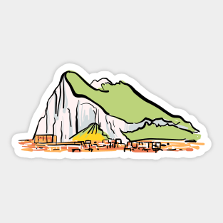 Rock of Gibraltar Sticker